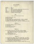 Lot of 12 Comedy Skits & Jokes Plus The Stooges' Tour Schedule, Comprising 56pp., Several Annotated by Moe -- Circa 1960s With Curly Joe -- Sizes Vary, Most 8.5'' x 11'' -- Very Good Condition